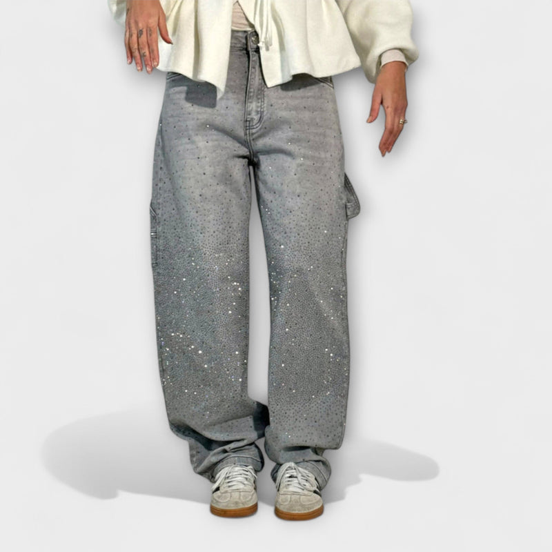 Fable - Jeans in Denim Lucido Stile Balloon Carpenter