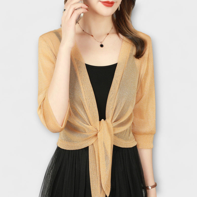 Olivia - Blusa con parte anteriore aperta