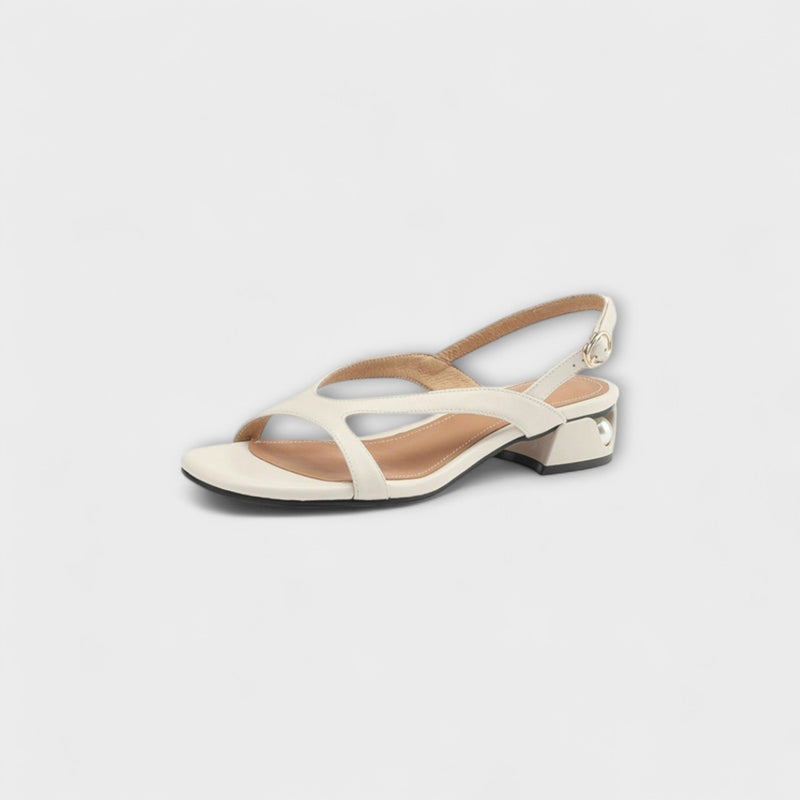 Evelyn - Eleganti Sandali Piani Minna con Finitura Raffinata