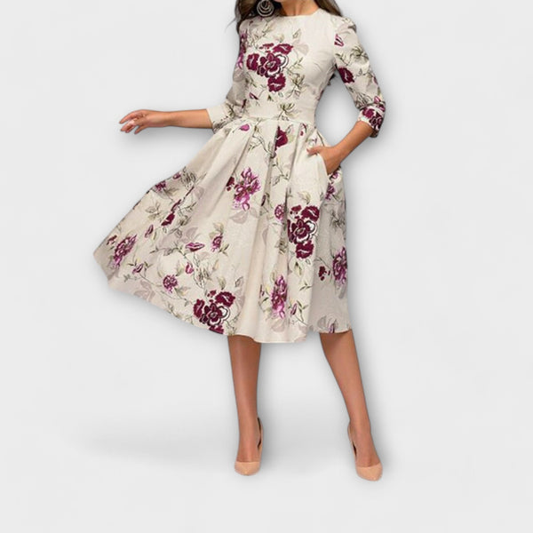 Retrozo - Elegante vestito fino al ginocchio