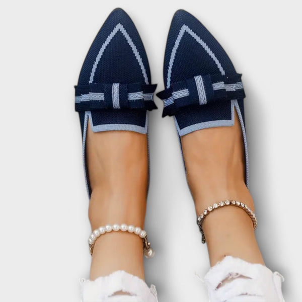 Scarpe flat da donna con design annodato