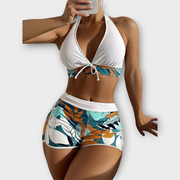 Set di bikini a vita alta