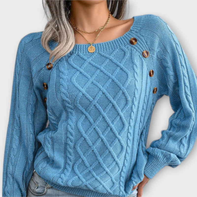 Malia - Maglione a maglia con bottoni
