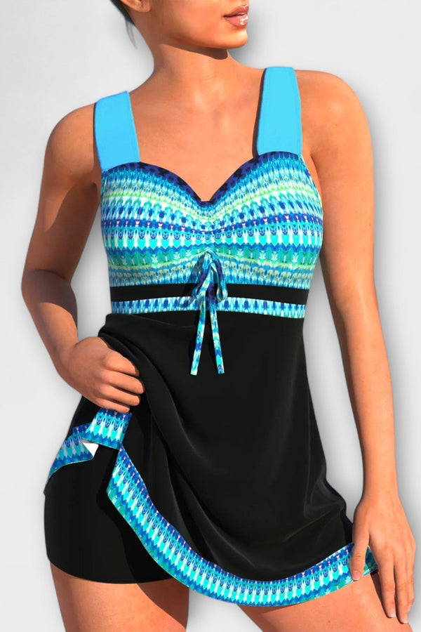 Costume da bagno colorato a due pezzi