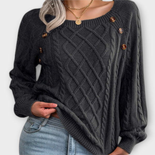 Malia - Maglione a maglia con bottoni