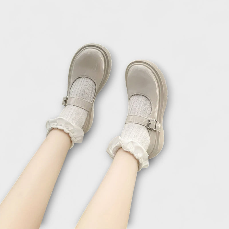 Perla - Scarpe in pelle Mary Jane di lusso