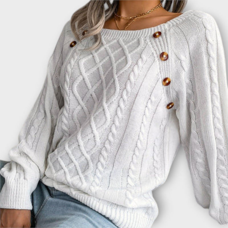 Malia - Maglione a maglia con bottoni