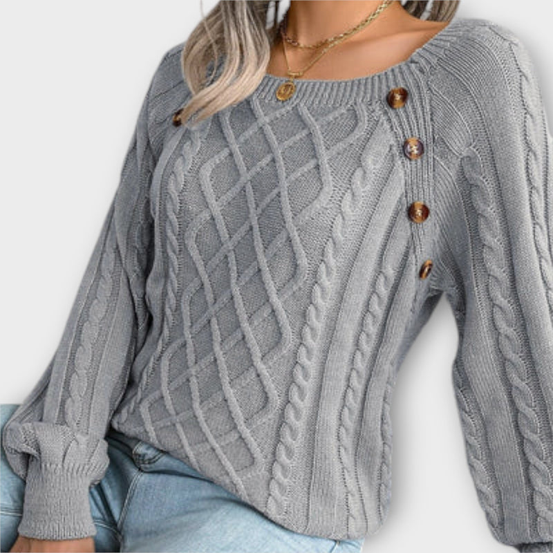 Malia - Maglione a maglia con bottoni