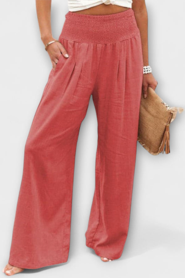 Thearya - Pantaloni larghi e casual in lino
