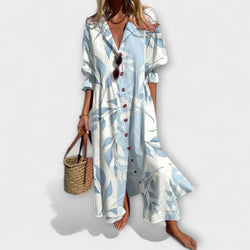 Lila - Vestito maxi favorevole con copertura addominale