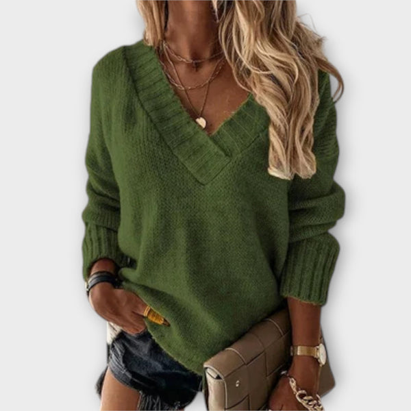 Jane - Maglione Accogliente con Scollatura a V