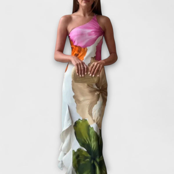 De Sapphire - Elegante Vestito Maxi Patchwork