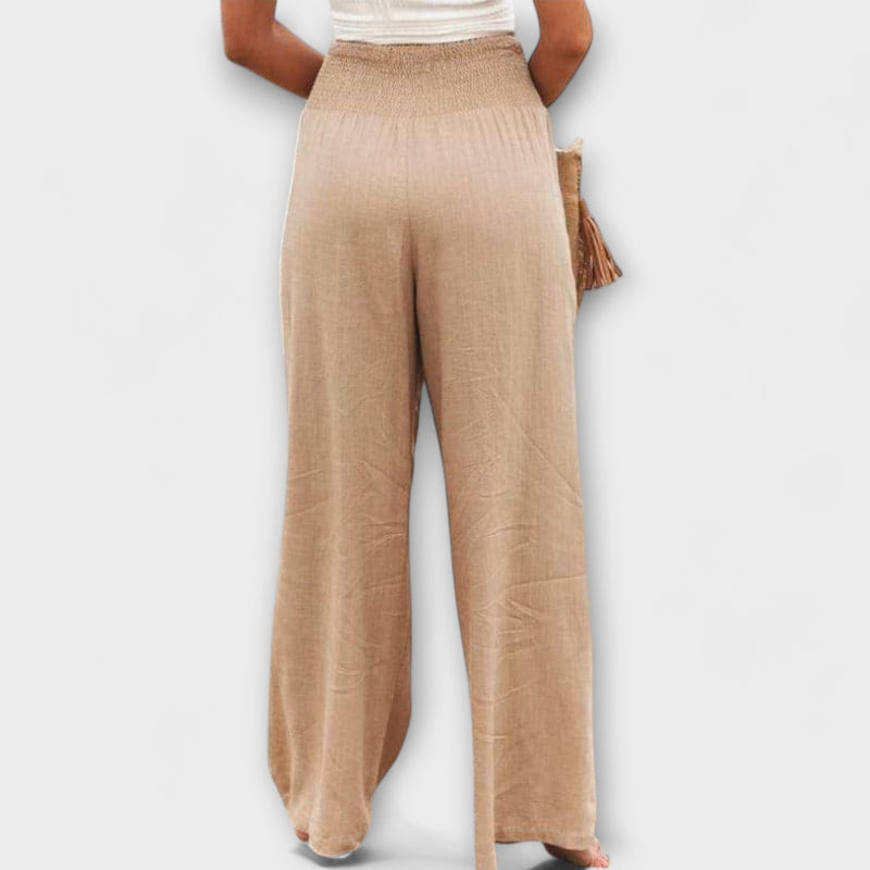 Thearya - Pantaloni larghi e casual in lino