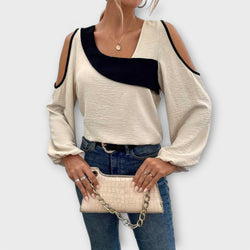 Scarlett - Blusa con scollo quadrato