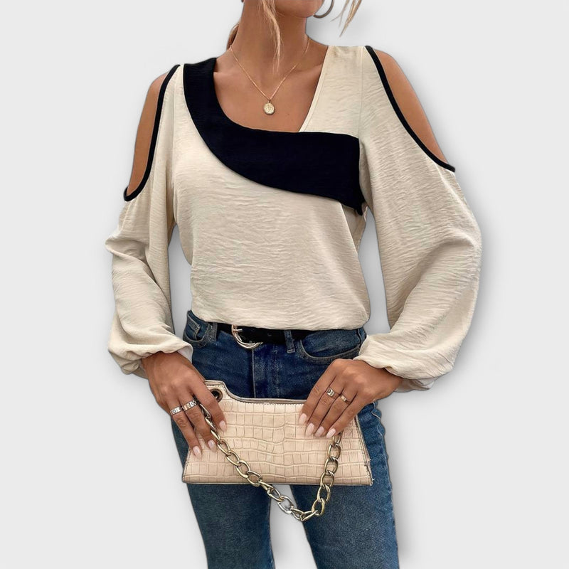 Scarlett - Blusa con scollo quadrato