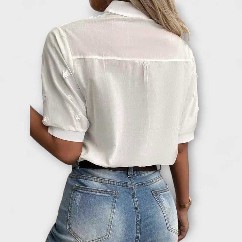 Élise - Blusa Mila con squisito ricamo