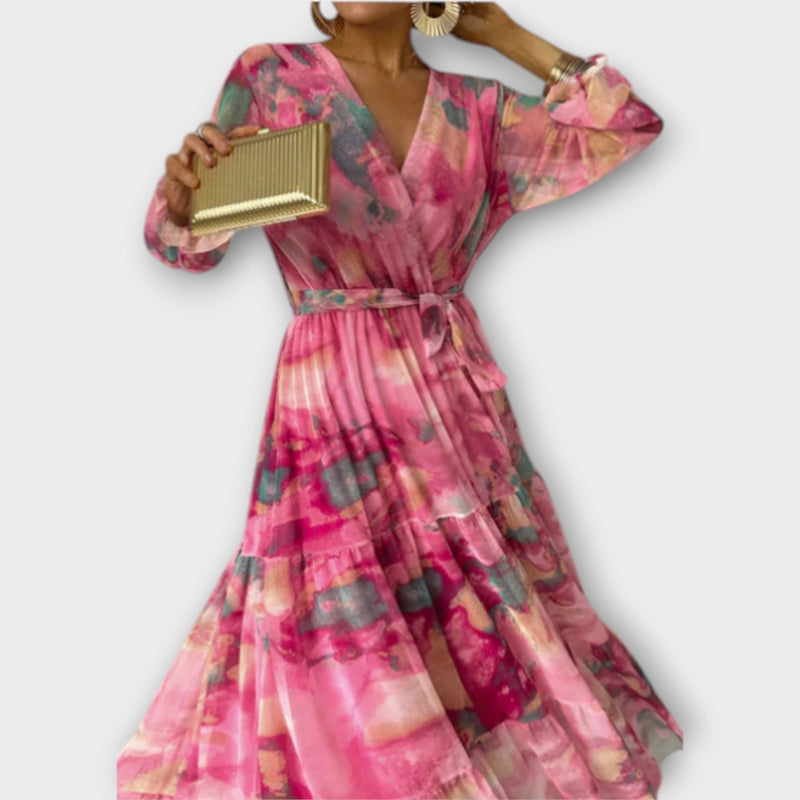 Evelyn - Vestito Maxi Aquarelle Dream