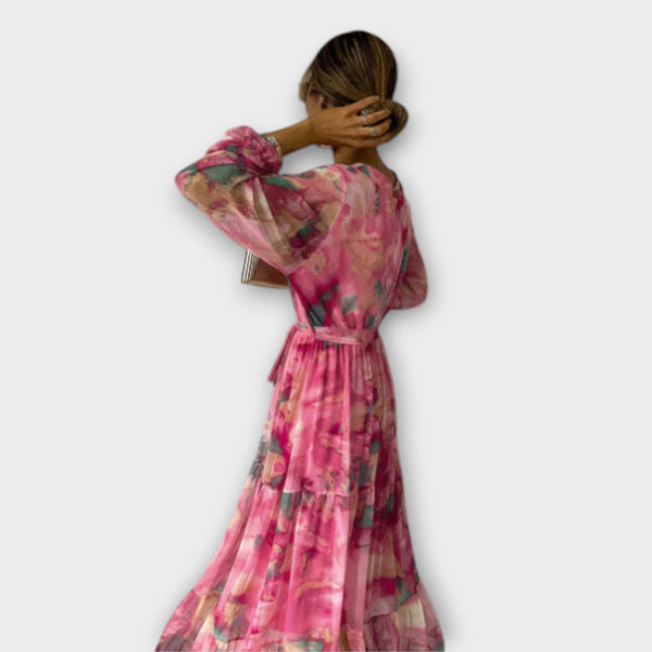 Evelyn - Vestito Maxi Aquarelle Dream