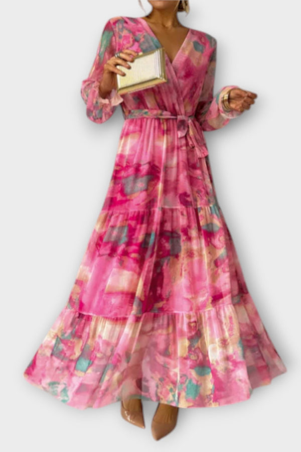 Evelyn - Vestito Maxi Aquarelle Dream