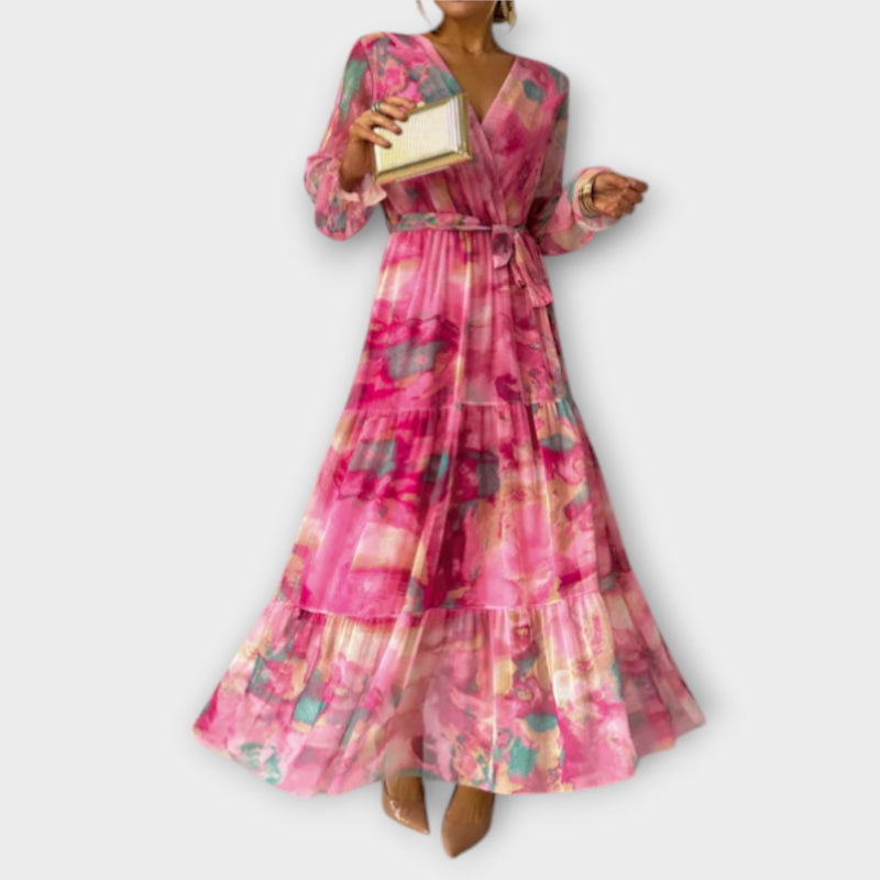 Evelyn - Vestito Maxi Aquarelle Dream