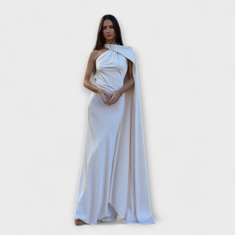 Elegante Maxivestito Halter senza Spalline