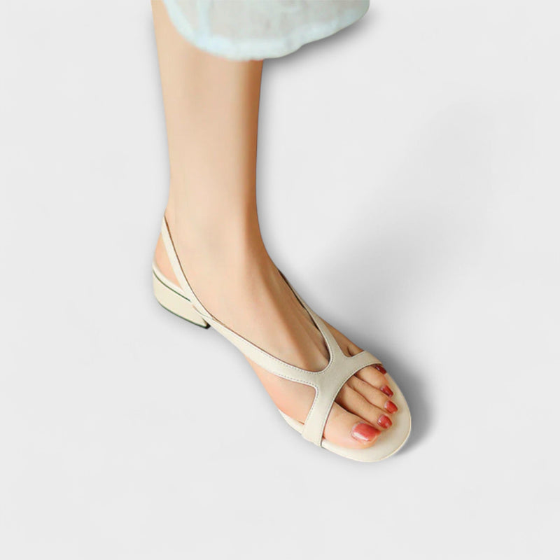 Evelyn - Eleganti Sandali Piani Minna con Finitura Raffinata