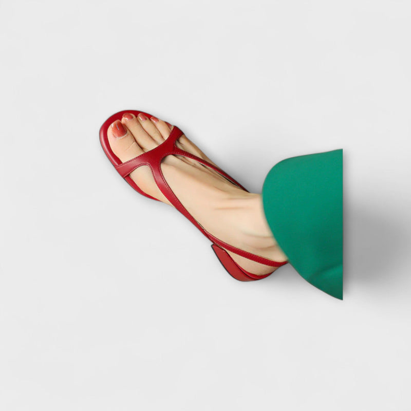 Evelyn - Eleganti Sandali Piani Minna con Finitura Raffinata