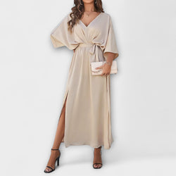 Sabrina - Vestito maxi con scollo a V