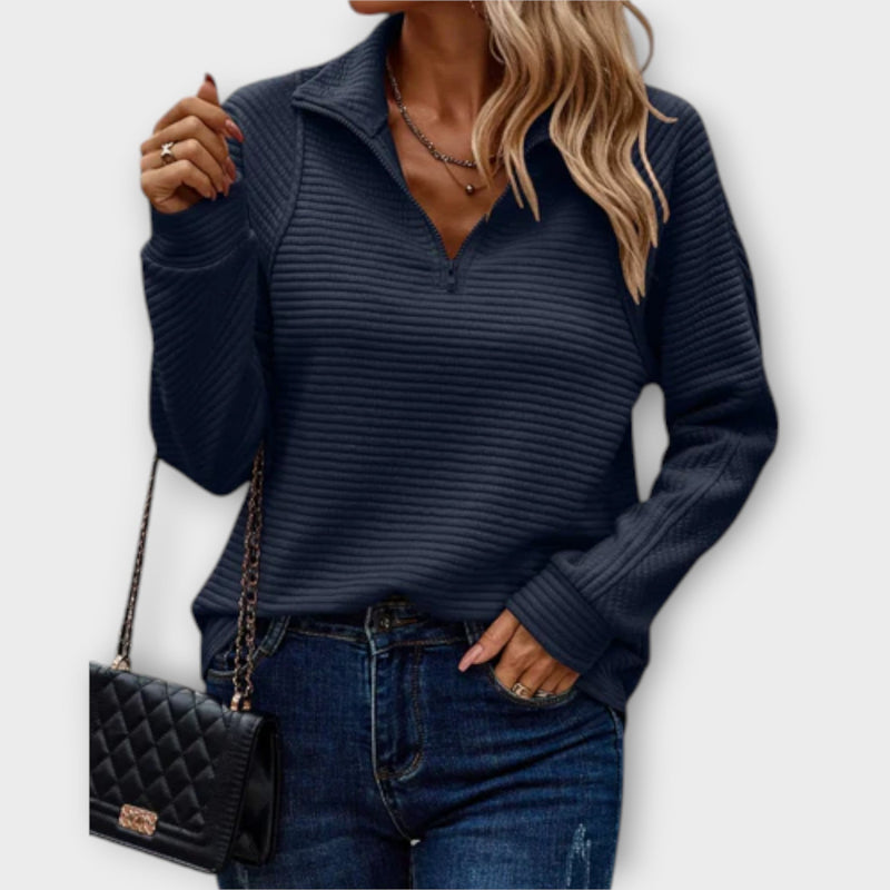Vilja - Pullover con mezza cerniera