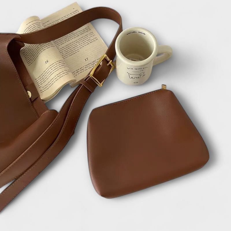Lora. – Elegante borsa a spalla in pelle