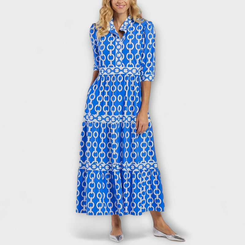 Juliette - Vestito midi con stampa di catene