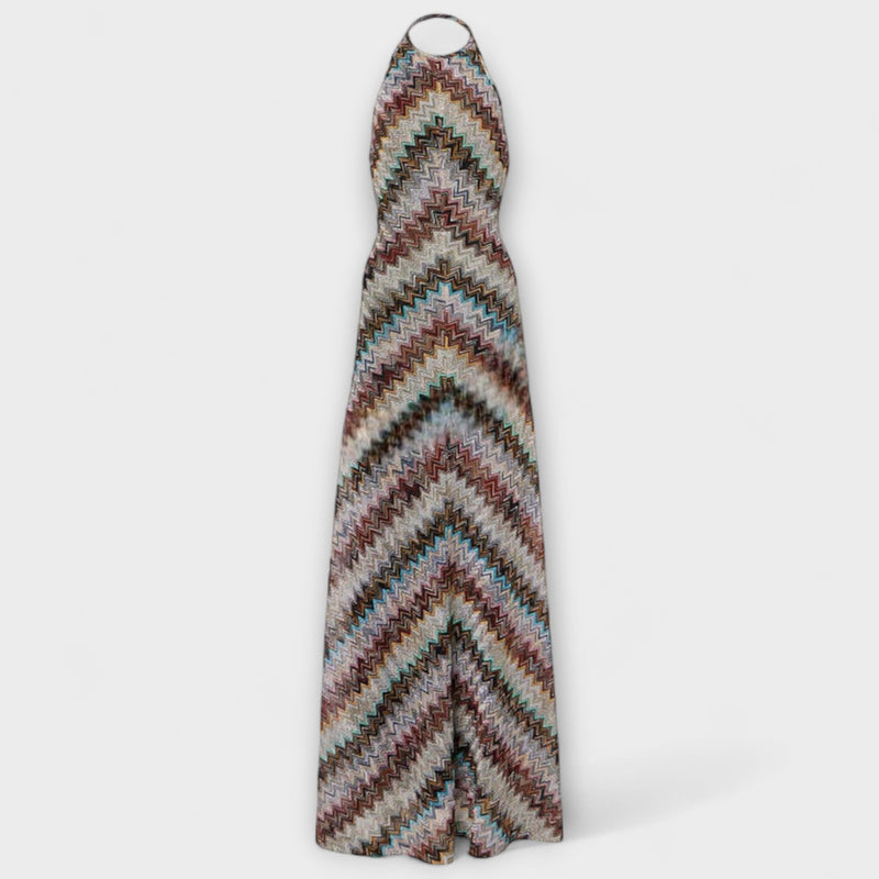 Reese - Vestito in maglia Jodie con motivo a zigzag colorato