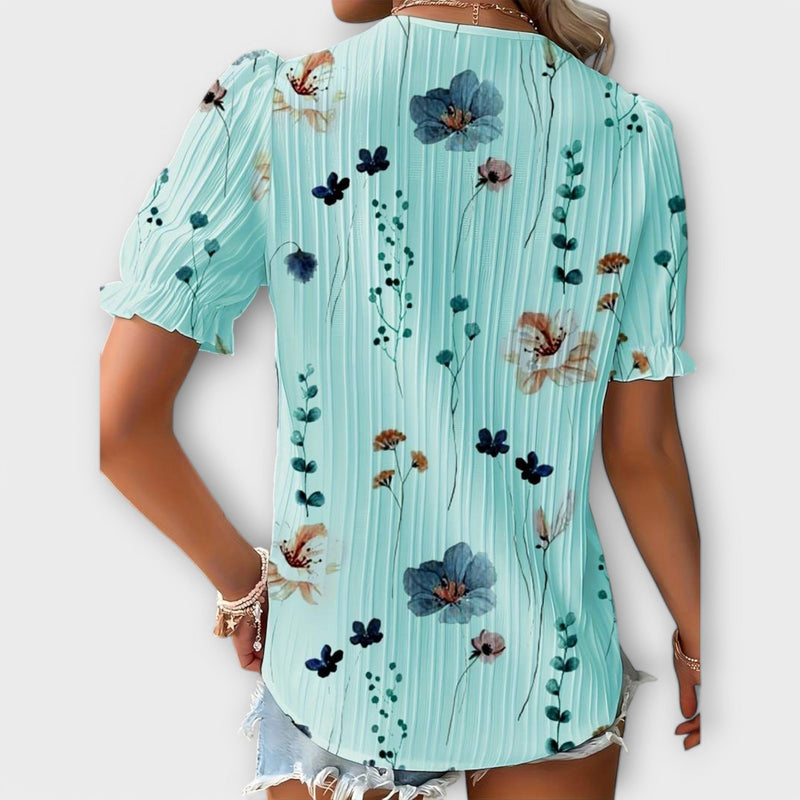 Emily - Blusa alla moda con scollo a V
