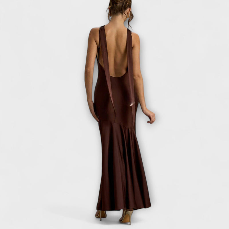 Lennon - Elegante Maxidress in Satin