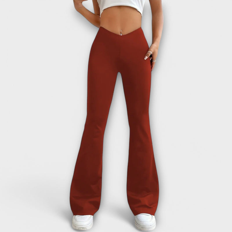 Serena - Pantaloni larghi con gamba svasata