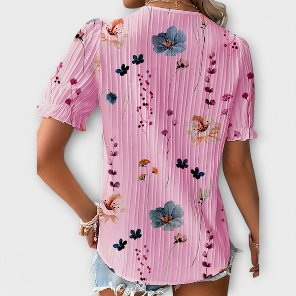 Emily - Blusa alla moda con scollo a V