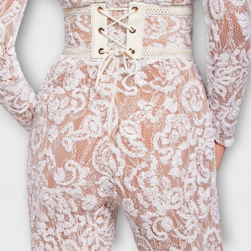 Theresia - Mono in pizzo con corsetto
