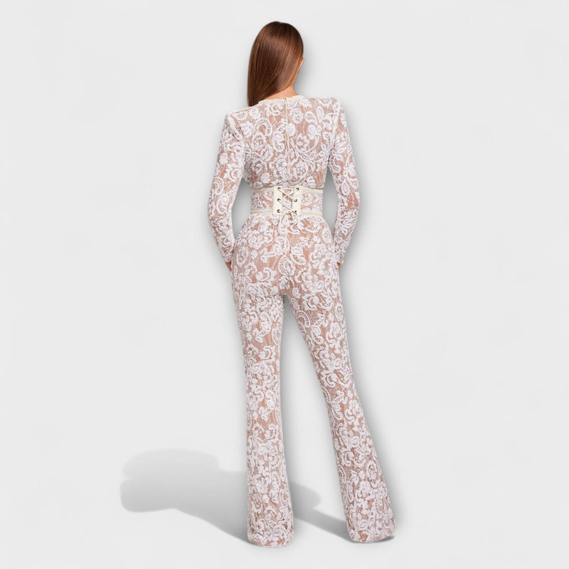 Theresia - Mono in pizzo con corsetto