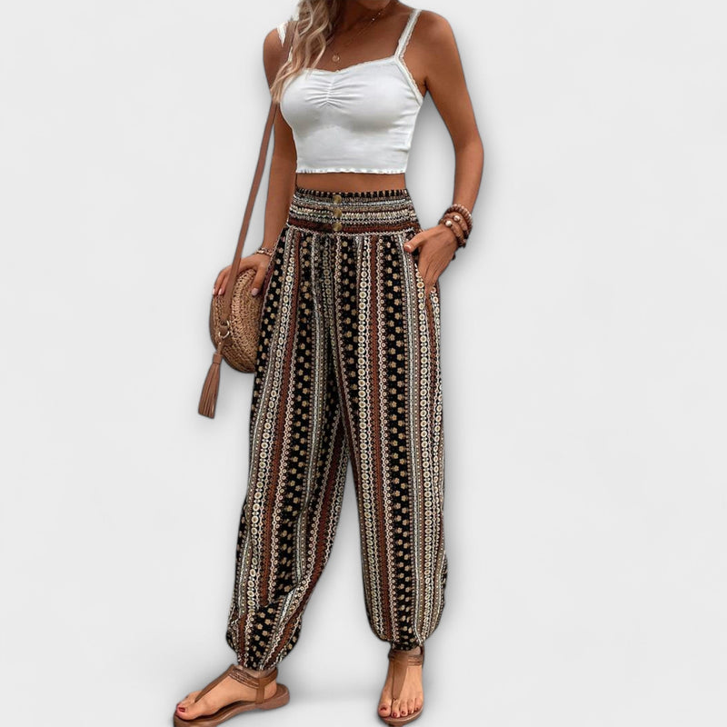 Scarlett - Pantaloni con grafica etnica