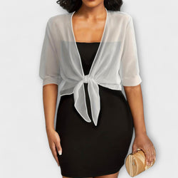 Olivia - Blusa con parte anteriore aperta