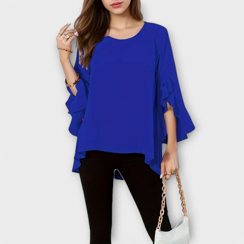 Aria - La blusa primaverile perfetta con collo rotondo