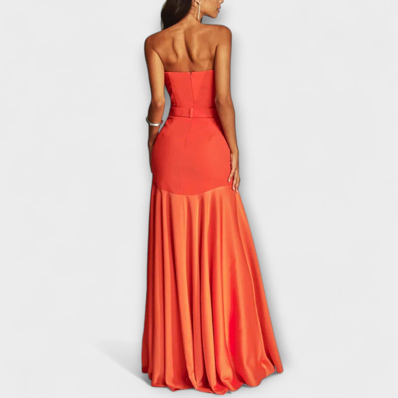 Vada - Vestito Maxi senza spalline con scollo a V
