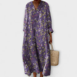 Elke – Vestito in misto cotone di lunghezza al ginocchio
