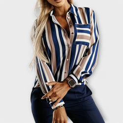 Emily - blusa a righe casual e tranquilla