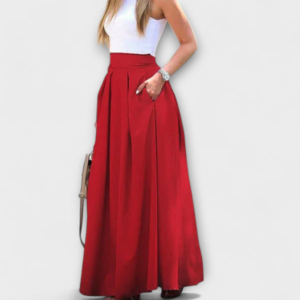 Tzafira – Gonna maxi elegante con vita alta