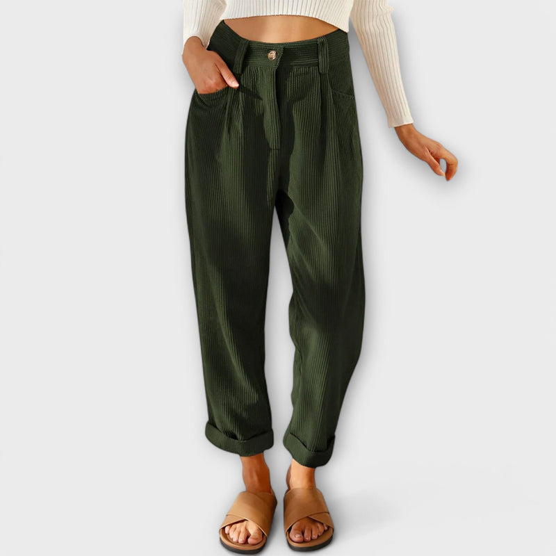 Jana - Pantaloni in velluto moderni