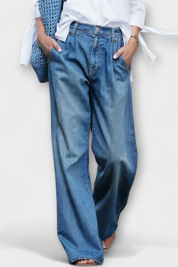 Ava - Jeans di alta qualità con gamba ampia