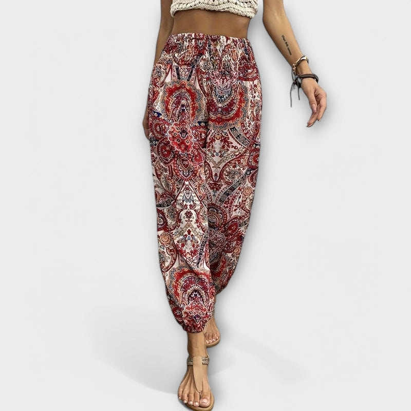 Scarlett - Pantaloni con grafica etnica