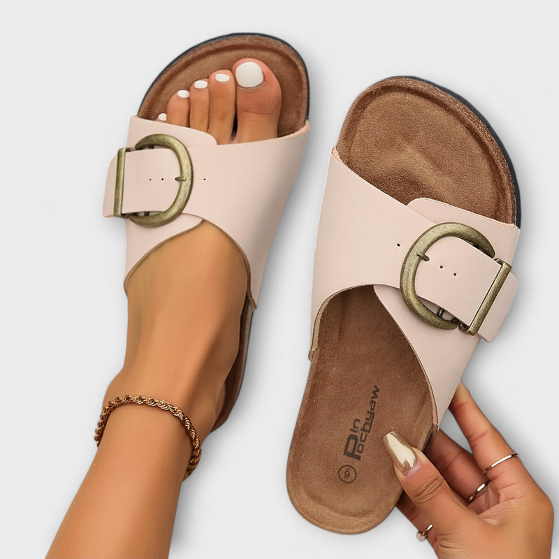 Margie - Sandali in sughero per donna con design a cinturini regolabili