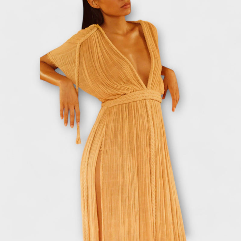 Vestito Maxi Kimono in Stile Greco